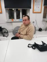 Fotografia przedstawiająca uczestnika czwartego spotkania Klubu Taty